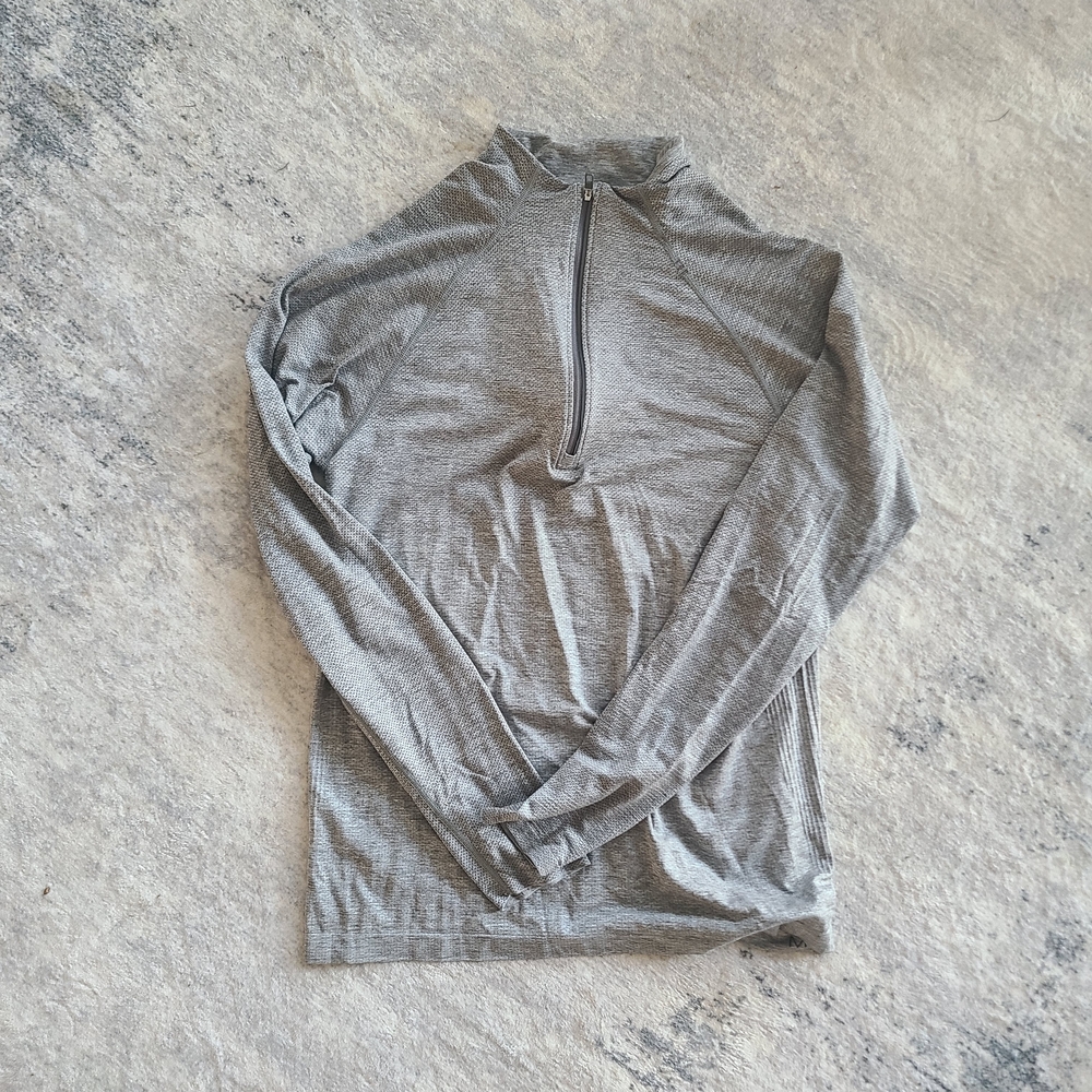 Heather Gray Lululemon Quarter-Zip Pullover